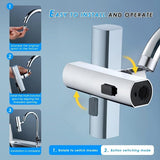 Multifunctional Kitchen Sink Waterfall Faucet – 3-Mode Water Flow Tap for Bathroom and Kitchen