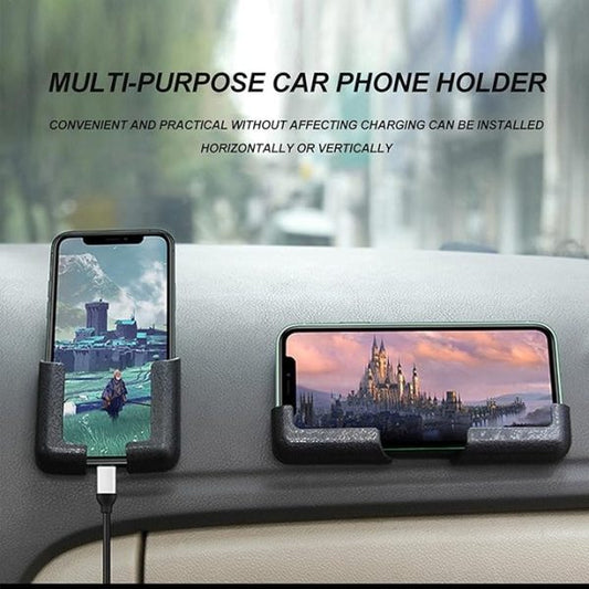 Multifunctional Self-Adhesive Car Phone Holder - Black