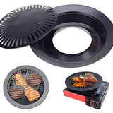 32cm Non-Stick BBQ Grill Frying Pan | Korean Traditional Cast Iron Grill Pan for Perfect Grilling