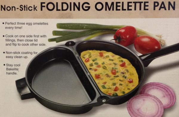 Non-Stick Folding Omelette Pan | Easy Flip Dual-Sided Pan for Perfect Omelettes