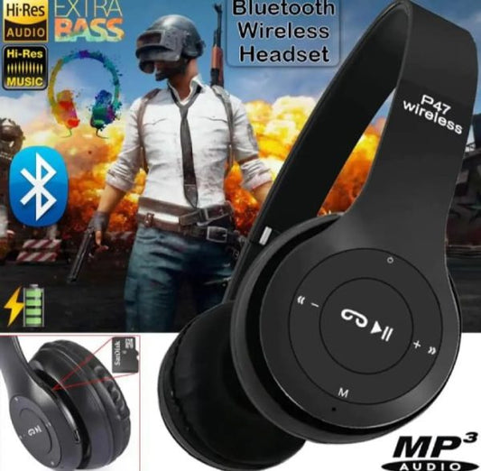 P47 Wireless Headphones Ultra Bluetooth Headset For Gaming (random Color)