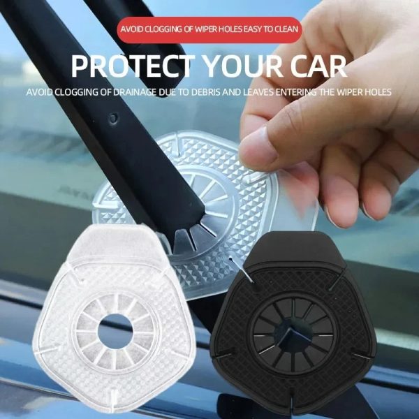 2 Pcs Car Windshield Wiper Bottom Protector Cover | Universal Fit for Most Cars (Random Color)