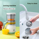 Portable Electric Citrus Juicer | Rechargeable Orange & Lemon Juicer, Squeezer & Blender for Fresh Juice Anywhere