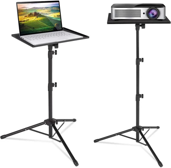 Portable Projector & Laptop Stand Table Tripod | Adjustable Height 45-120cm for Office, Home & Presentations