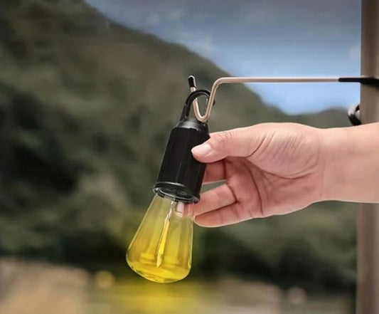 Rechargeable LED Lamp Bulb - Waterproof Emergency Camping Light with Clip Hook