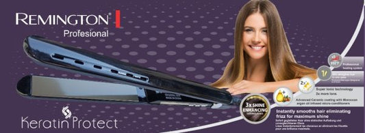 Remington Professional Keratin Protect Hair Straightener with Moroccan Argan Oil (R-S1016)