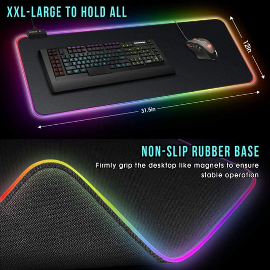 Rgb Gaming Mouse Pad With Rgb Light