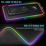 Rgb Gaming Mouse Pad With Rgb Light