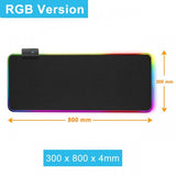 Rgb Gaming Mouse Pad With Rgb Light