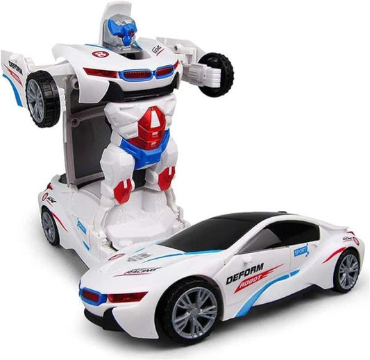 Robot Deform Car Toy | 2-in-1 Bump & Go Action Robot Car for Kids