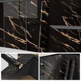 Self-Adhesive Black Gold Marble Sheet – Premium Kitchen, Furniture, and Wall Decor (60cm x 2m)