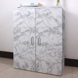 Self-Adhesive White Marble Sticker – Anti-Oil, Heat-Resistant Kitchen & Wall Wallpaper (60cm x 2m)