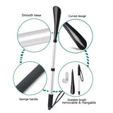 Shoe Horn with Long Handle | Portable Telescopic Metal Shoehorn for Easy Shoe Wear