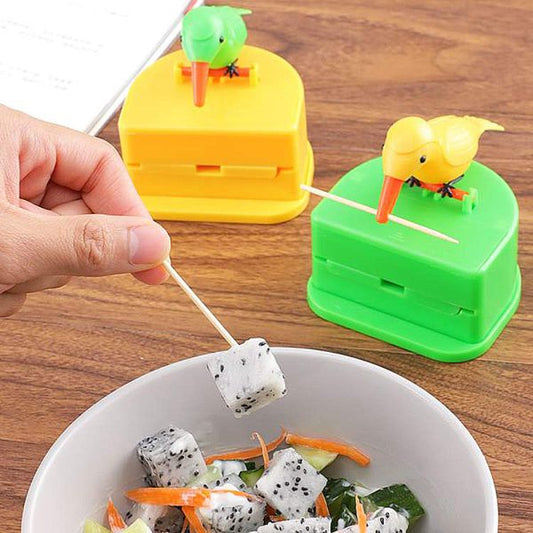 Small Bird Toothpick Container – Press Toothpick Dispenser Storage Box