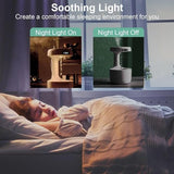 Smooth Sailing Antigravity Humidifier – Ultra-Quiet USB Mini Humidifier with LED Clock & Water Drop Light Effects