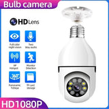 Speed-X 1080p WiFi Bulb Camera: 360° Night Vision & Two-Way Audio