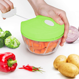 Speedy Chopper Manual Food Chopper – Hand-Pull Vegetable, Fruit, Nut, and Onion Chopper & Mincer Blender Mixer