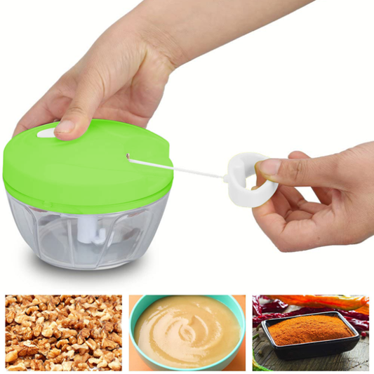 Speedy Chopper Manual Food Chopper – Hand-Pull Vegetable, Fruit, Nut, and Onion Chopper & Mincer Blender Mixer