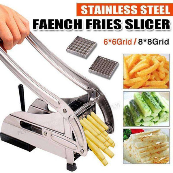 Stainless Steel French Fries Potato Cutter with Double Blades