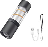 Stainless Steel LED Mini USB Torch, Mini Pocket Flashlight – White