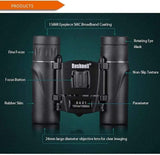 Compact Folding Binoculars with BAK4 Prism | HD Professional Bird Watching Binoculars for Kids & Adults