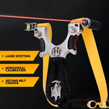 The Ultimate Slingshot | Imported Stainless Steel Laser Slingshot with Flat Rubber Band