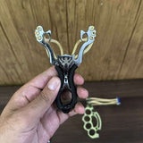 The Ultimate Slingshot | Imported Stainless Steel Laser Slingshot with Flat Rubber Band