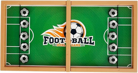 Wooden Sling Puck Game | Fast-Paced Football & Hockey Board Game for Kids & Adults