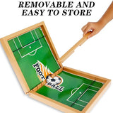 Wooden Sling Puck Game | Fast-Paced Football & Hockey Board Game for Kids & Adults